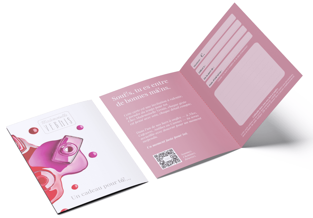 Carte Cadeau Mademoiselle Vernis