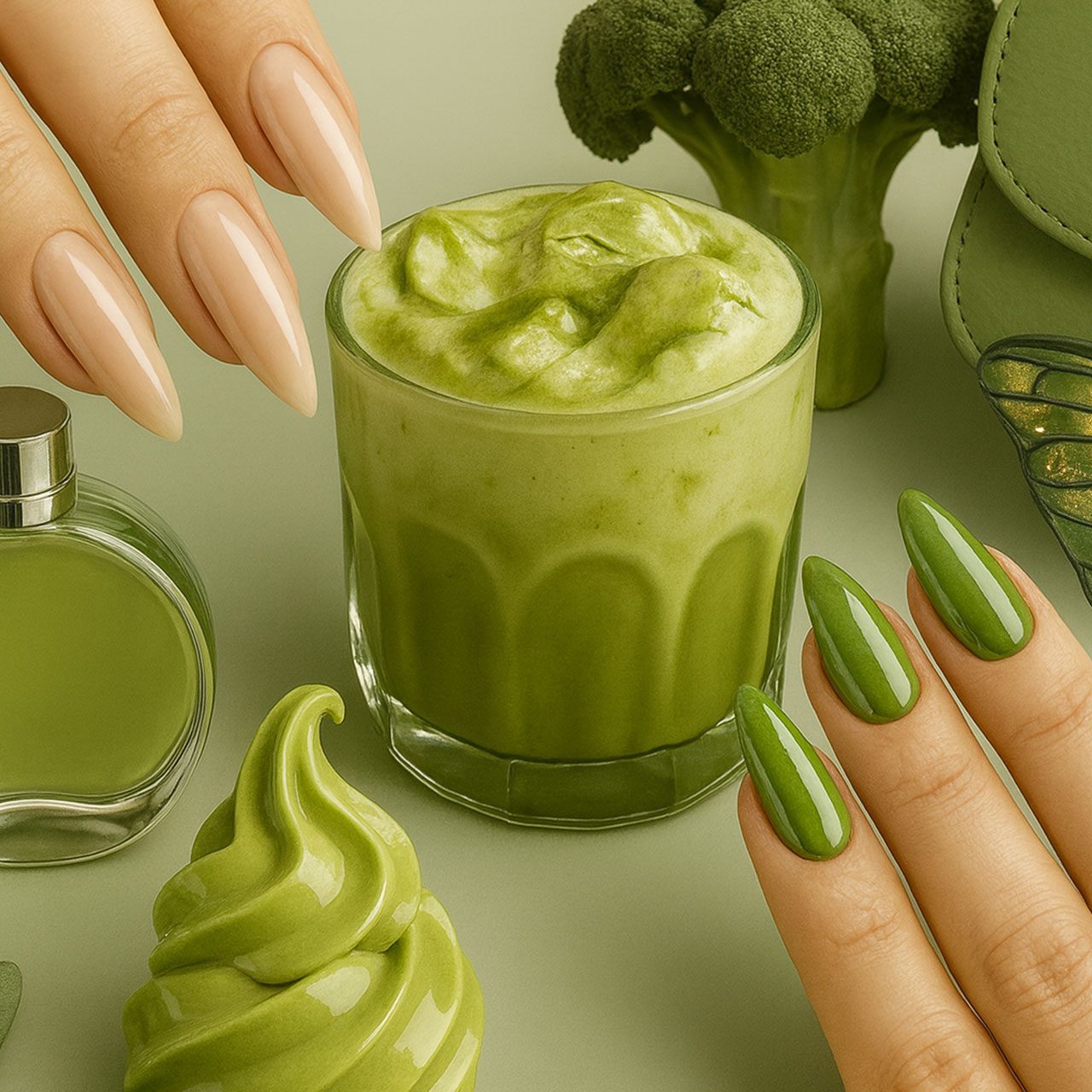 La couleur tendance du mois d’octobre : Matcha Latte vert matcha latte